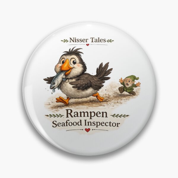 Item preview, Rampen the puffin - Seafood Inspector designed and sold by Nisser Tales.