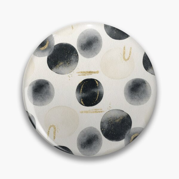 Item preview, Minimalist Luxury Black Watercolor Polka Dot Pattern designed and sold by wissal.studio.
