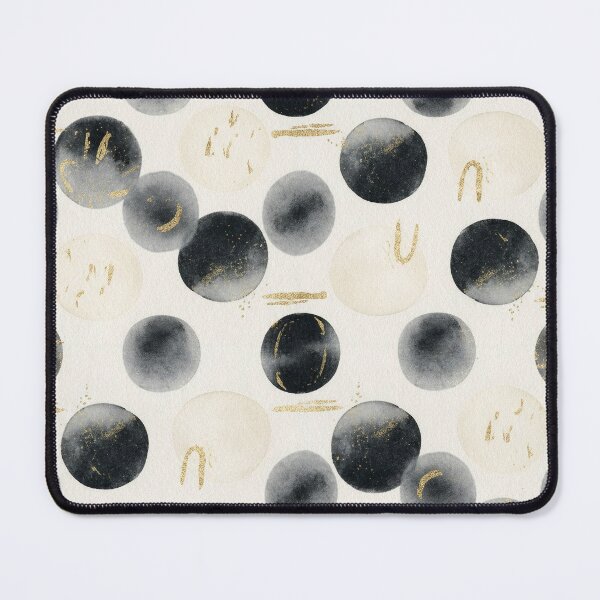 Item preview, Minimalist Luxury Black Watercolor Polka Dot Pattern designed and sold by wissal.studio.