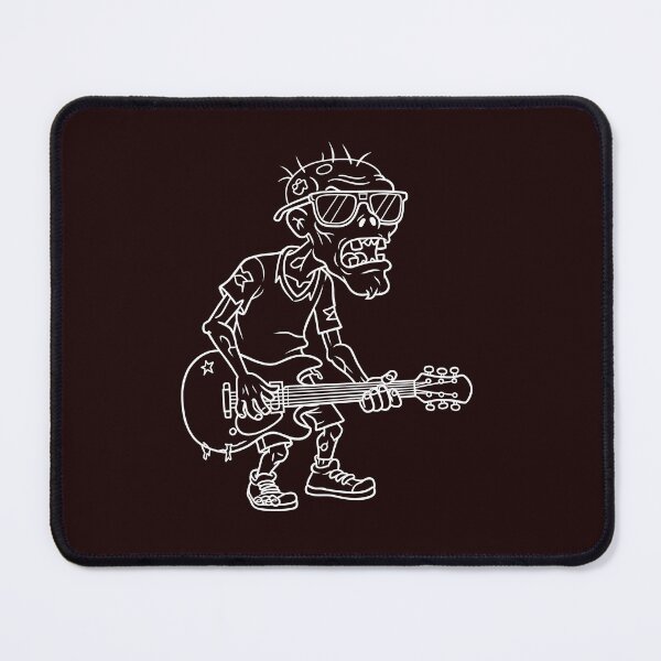Item preview, Zombie Rock Guitarist Cartoon Illustration designed and sold by ArtPer-design.