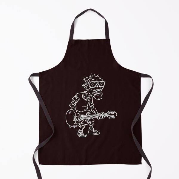 Item preview, Zombie Rock Guitarist Cartoon Illustration designed and sold by ArtPer-design.