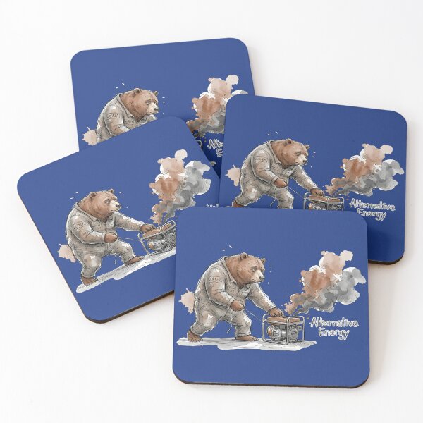 Item preview, Alternative Energy - Funny Worker Bear Generator Satire designed and sold by SoulPT.