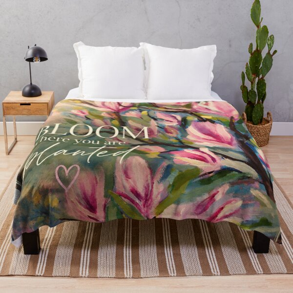Item preview, Magnolia in Bloom — Impressionist Floral Motivational Art designed and sold by Iail Ioa.