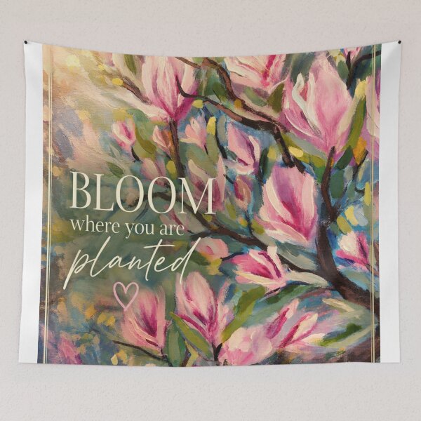 Item preview, Magnolia in Bloom — Impressionist Floral Motivational Art designed and sold by Iail Ioa.
