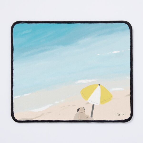 Item preview, Pug by the sea designed and sold by LivingwithPasta.