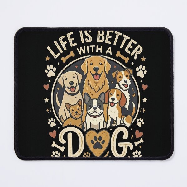 Item preview, Life is better with Dog | Dog lover  designed and sold by BigBoyFunky.