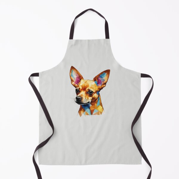 Item preview, Geometric Chihuahua Art – Modern Pet Art designed and sold by Tklezardesigns.