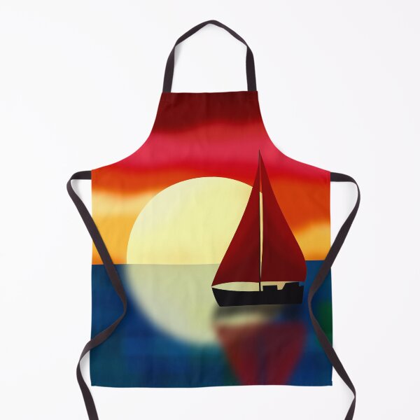 Item preview, Boat with Red Sails at Sunset designed and sold by Andrew Hitchen.