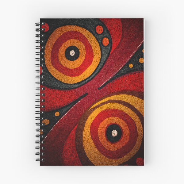 Item preview, Two Domes: Australian Aboriginal Art Tribal Wall Painting designed and sold by GrinGalore.