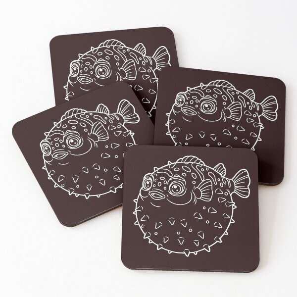 Item preview, Cute Puffer Fish Cartoon Illustration designed and sold by ArtPer-design.
