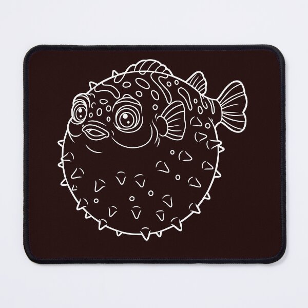 Item preview, Cute Puffer Fish Cartoon Illustration designed and sold by ArtPer-design.