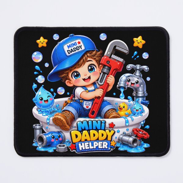 Item preview, Mini Daddy helper plumber boy | Cute kawaii toddler plumbing design designed and sold by HiPatti.