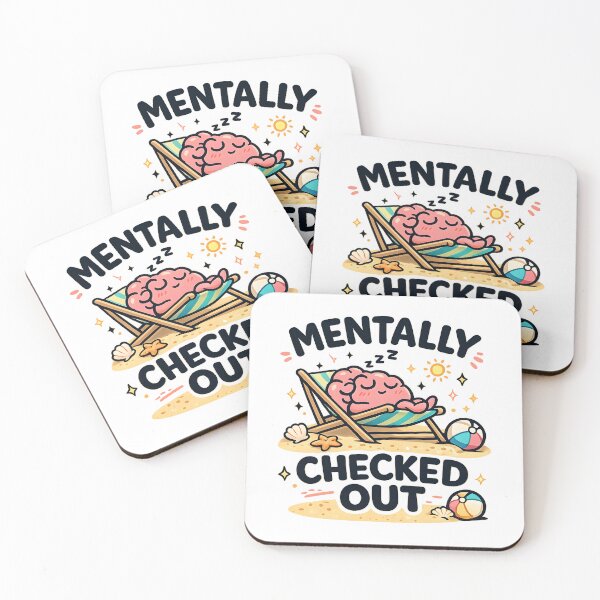 Item preview, Mentally Checked Out Funny Beach T-Shirt | Introvert Summer Vibes Aesthetic Design designed and sold by Akter-sikder.