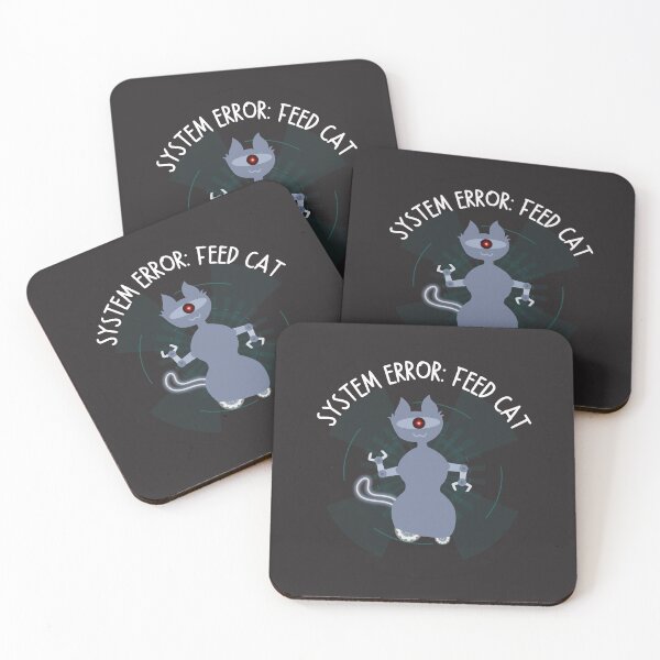 Item preview, Robot Cat System Error designed and sold by SashimiCatDesigns.