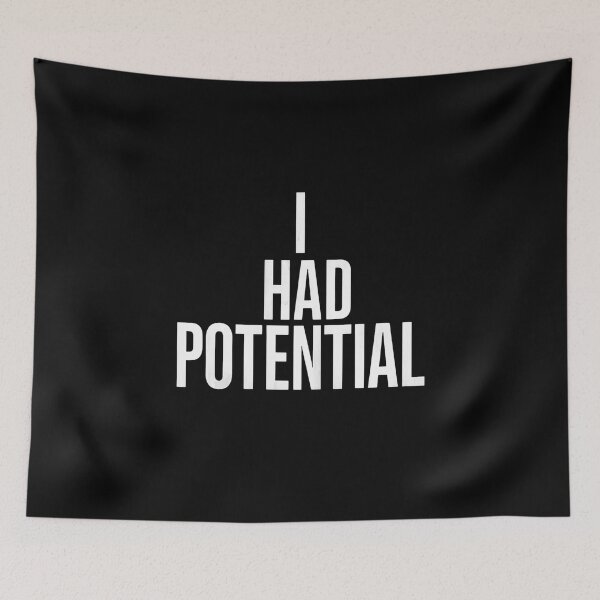 Item preview, I Had Potential Funny Sarcastic Sticker designed and sold by Kavya Art.