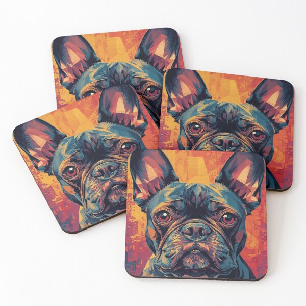 Item preview, Geometric Frenchie designed and sold by AbstractAnom.