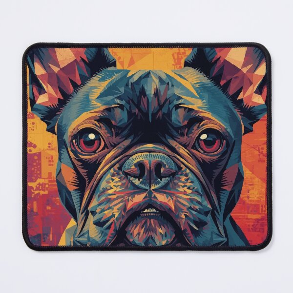 Item preview, Geometric Frenchie designed and sold by AbstractAnom.