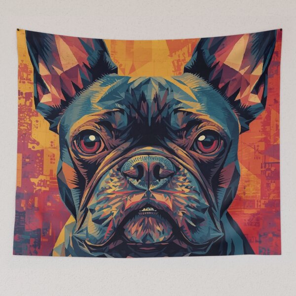 Item preview, Geometric Frenchie designed and sold by AbstractAnom.
