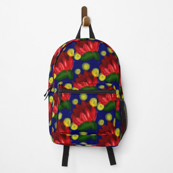 Item preview, Red petals and yellow light bubbles design pattern checked designed and sold by Shukasya-Arts.
