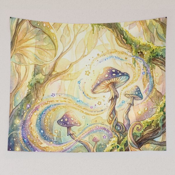 Item preview, Magical Rainbow Mushroom Fairycore Forest designed and sold by Storybook Botanica.