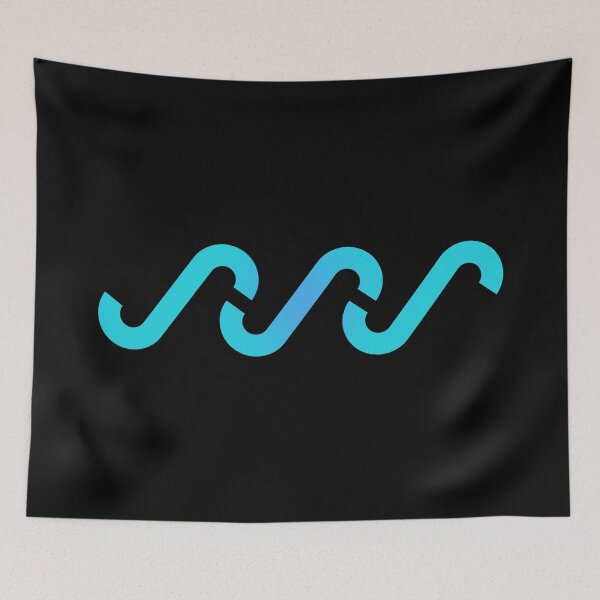 Item preview, SSS Logotype "Triple S" Wave Monogram Logo - Blue Gradient Fluid Lettering Design designed and sold by MS Creations.