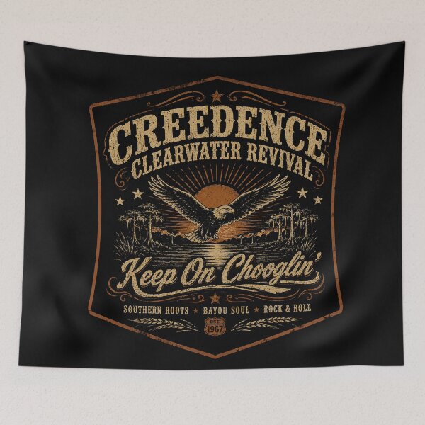 Item preview, Creedence Clearwater Revival Eagle Shirt | Vintage Southern Rock Roadhouse Western T shirt designed and sold by Simbera.