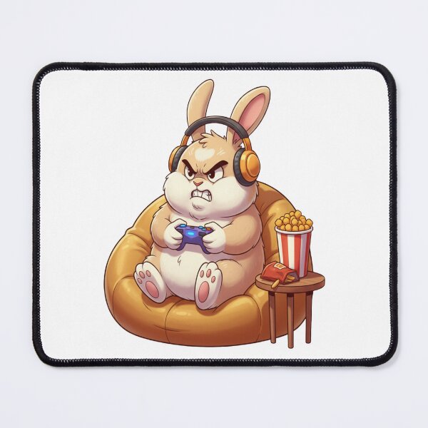 Item preview, Funny Rabbit Meme Humor Collection - Angry Gamer Bunny Cartoon – Funny Rabbit Gaming Meme designed and sold by MiraLumeStudio.