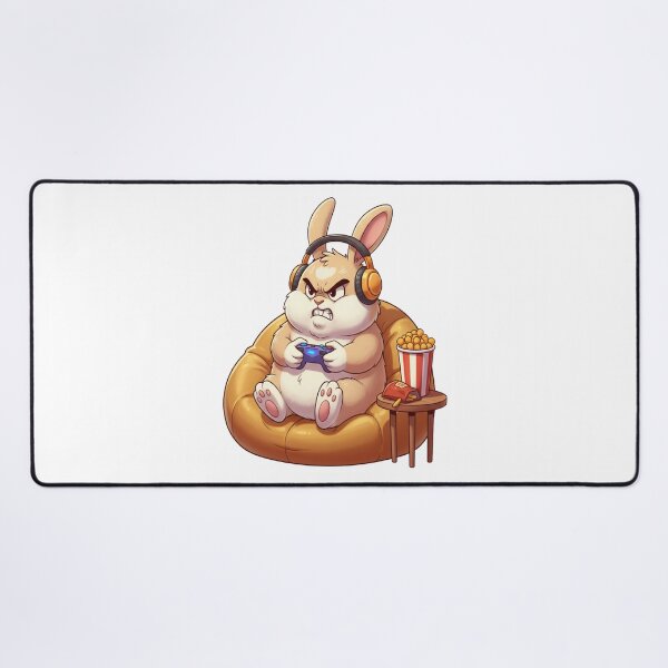 Item preview, Funny Rabbit Meme Humor Collection - Angry Gamer Bunny Cartoon – Funny Rabbit Gaming Meme designed and sold by MiraLumeStudio.