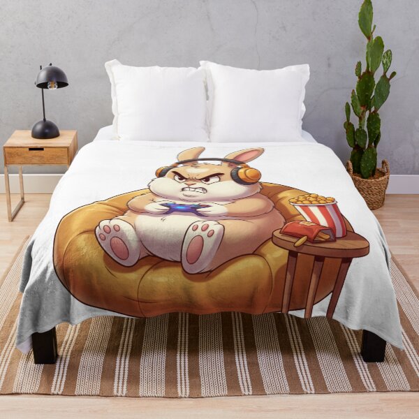 Item preview, Funny Rabbit Meme Humor Collection - Angry Gamer Bunny Cartoon – Funny Rabbit Gaming Meme designed and sold by MiraLumeStudio.