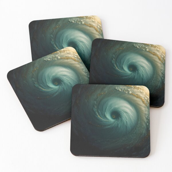 Item preview, Teal Hurricane Eye from Above designed and sold by MAWOdesign.