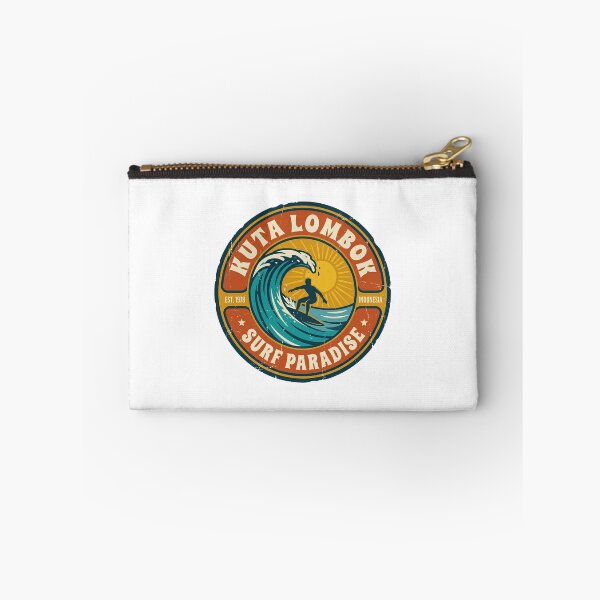 Item preview, Retro 70s Surf Badge Kuta Lombok Indonesia designed and sold by DuckOddity.