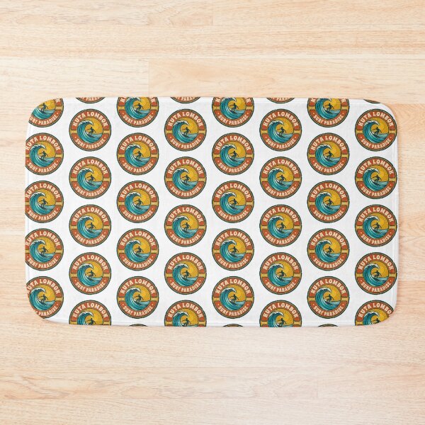 Item preview, Retro 70s Surf Badge Kuta Lombok Indonesia designed and sold by DuckOddity.