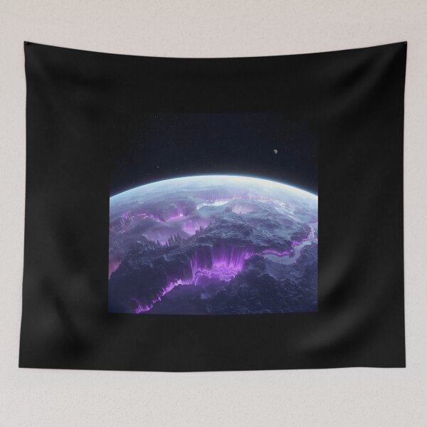 Item preview, Purple Alien Planet Surface designed and sold by MAWOdesign.