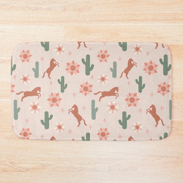 Item preview, Wild West Horse and Cactus Seamless Pattern Boho Desert Aesthetic designed and sold by anigui.