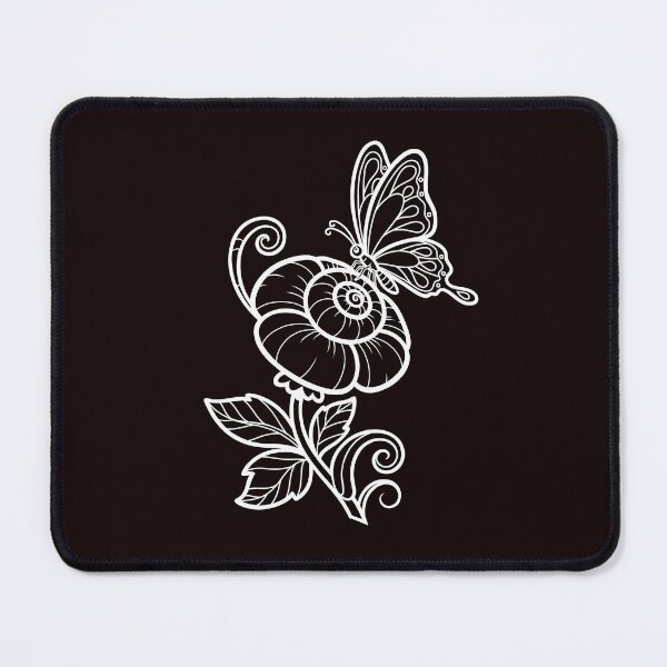 Item preview, Butterfly and Spiral Flower Fantasy Illustration designed and sold by ArtPer-design.