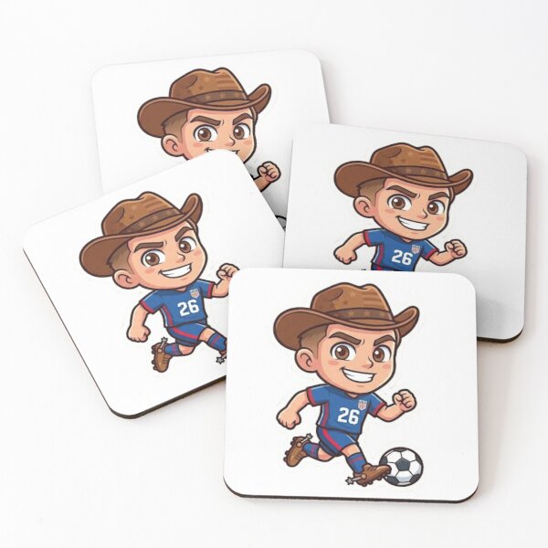 Item preview, Cute MiniPop American Soccer Player Sticker - Chibi Football Fan Art designed and sold by ZIKI VI.