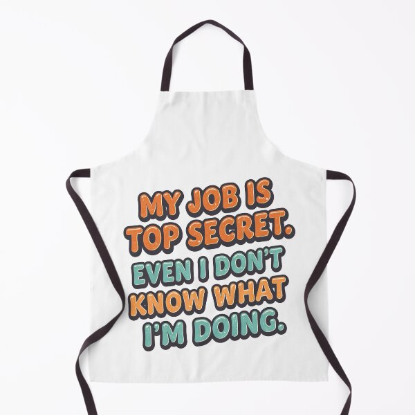 Item preview, My Job Is Top Secret Funny Office Sticker designed and sold by Kavya Art.