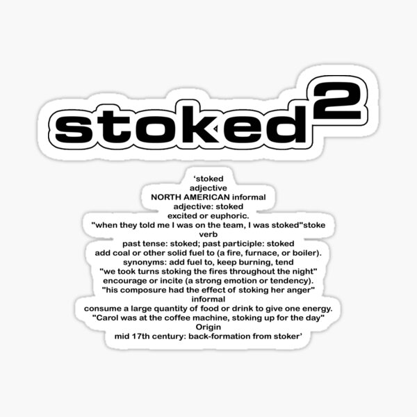STOKED SQ (C2018) Sticker