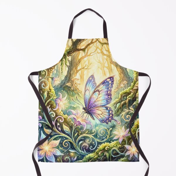 Aperçu de l'œuvre Forêt enchantée des papillons Rêves féeriques créée et vendue par Storybook Botanica.