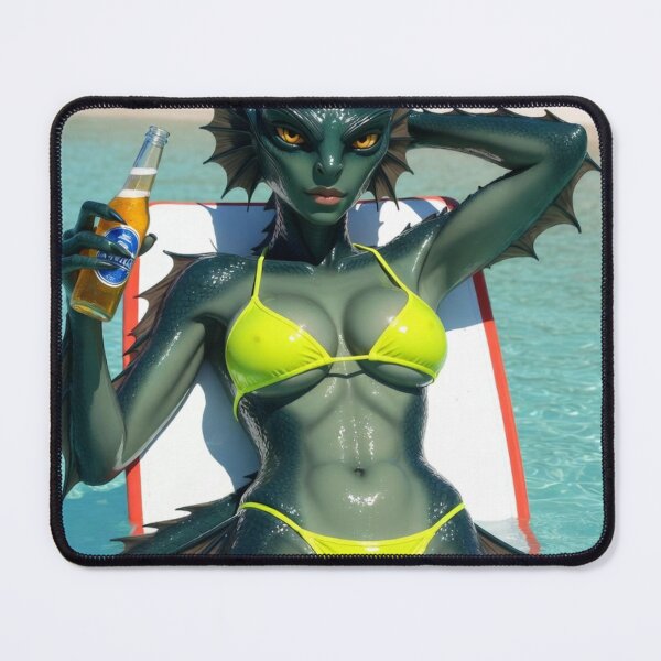 Item preview, Tropical Siren Sipping Beer designed and sold by ITSimagination.