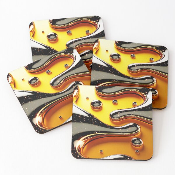 Item preview, Liquid Gold Abstract Flow designed and sold by Exodoi.