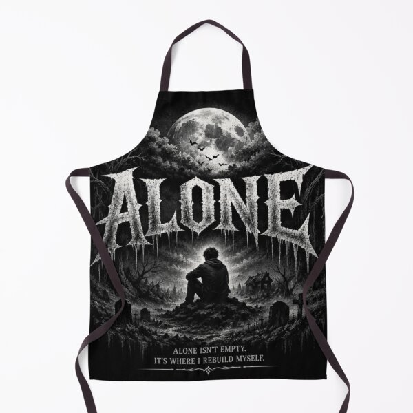 Item preview, ALONE Gothic Horror Aesthetic – Dark Streetwear Design designed and sold by NovaInfinityStudio.