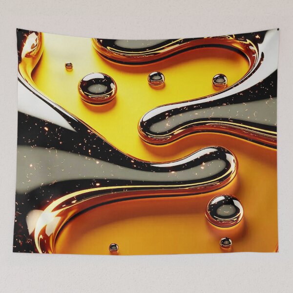 Item preview, Liquid Gold Abstract Flow designed and sold by Exodoi.