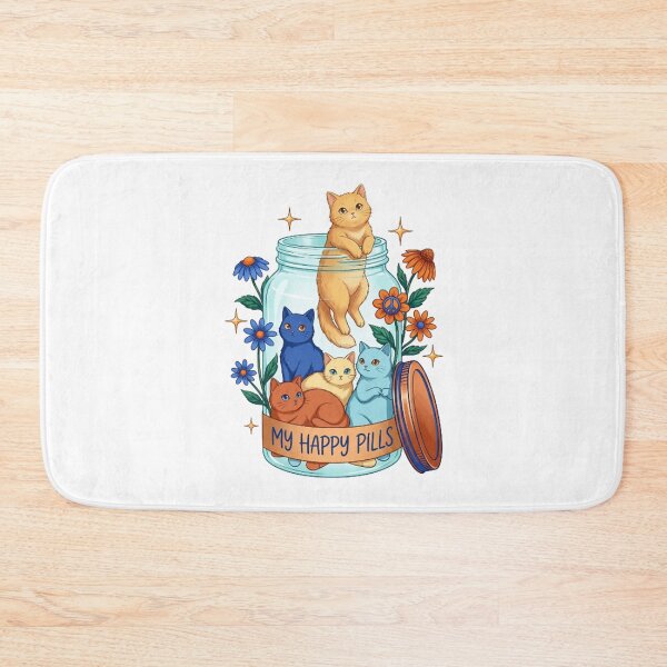 Item preview, My Happy Pills – Cute Cats designed and sold by SimonFernando.