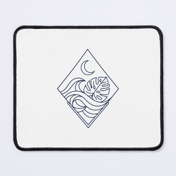 Item preview, Minimalist Geometric Ocean Crest Kuta Lombok designed and sold by DuckOddity.