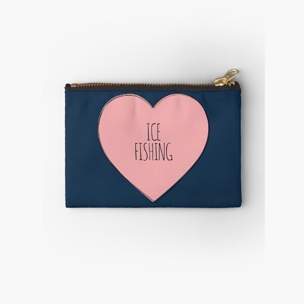 Item preview, I Love Ice Fishing Pink Heart designed and sold by MaryAller.
