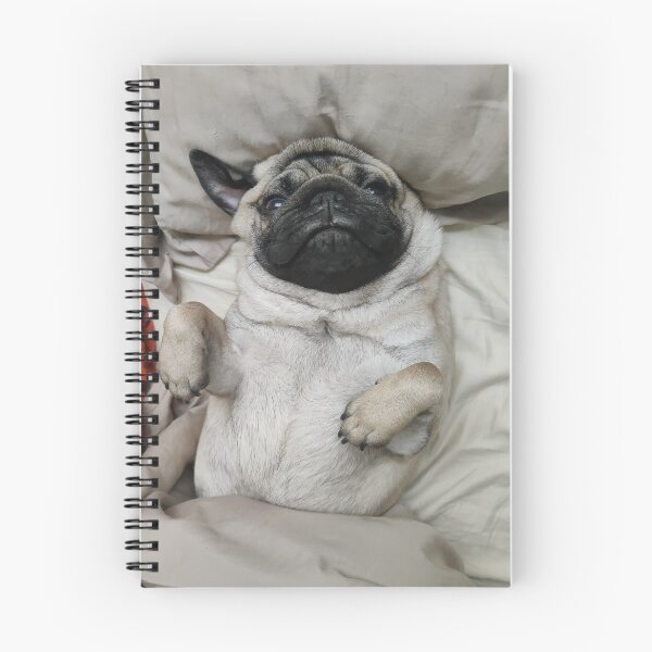 Item preview, Sleepy pug wakes up designed and sold by LivingwithPasta.