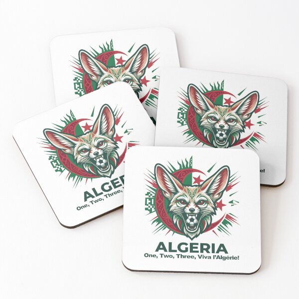 Item preview, World Cup Algeria Football Fennec Fox designed and sold by MarcV88.