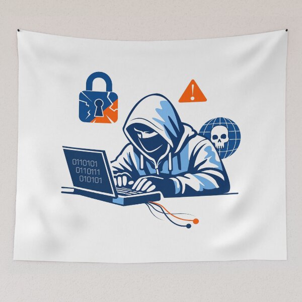 Item preview, Cyber Attack, Data Breach, and Cybersecurity Concept designed and sold by DesignbyAnnaM.