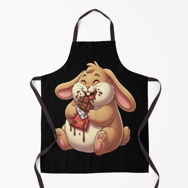 Item preview, Funny Rabbit Meme Humor Collection - Cute Chocolate Bunny Cartoon – Funny Food Lover Rabbit Meme designed and sold by MiraLumeStudio.